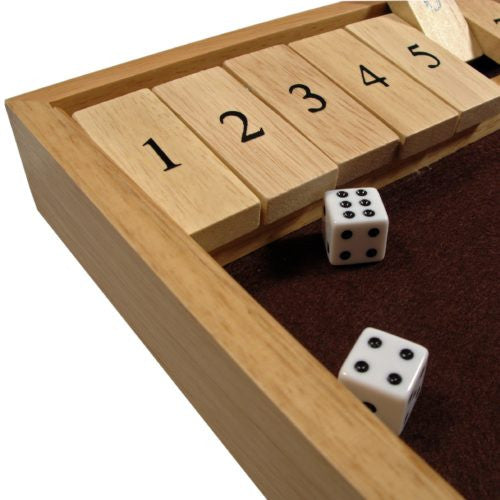 Deluxe Wood Shut the Box Game - 12 Numbers